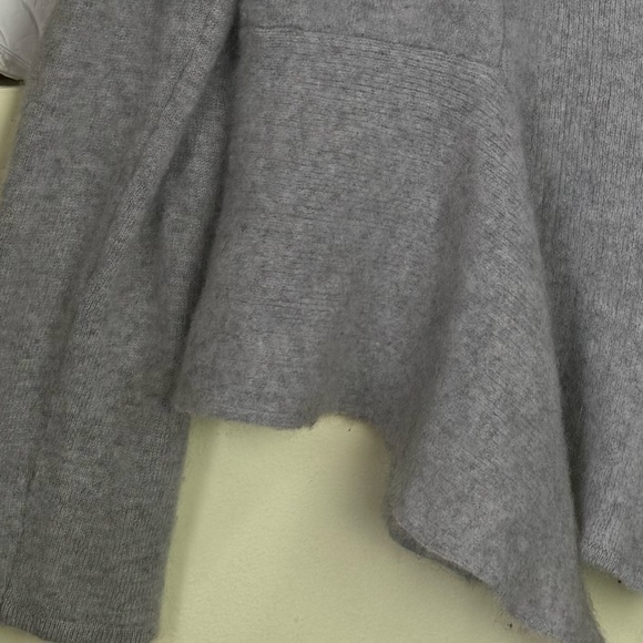 Rino Rossi Vintage New Cashmere Knit Sweater Shawl Collar Ribbed Flare Peplum XL - Picture 11 of 16